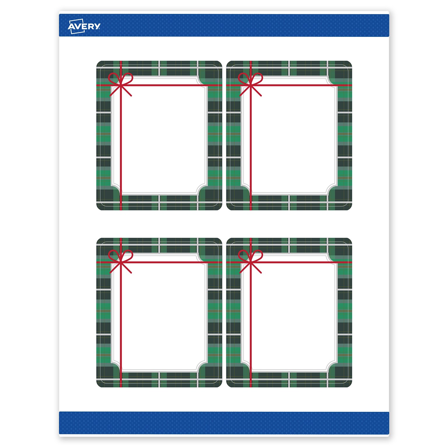 Avery Rectangle Multipurpose Labels, 4 x 3-1/3, White, 40/Pack (19479370405)