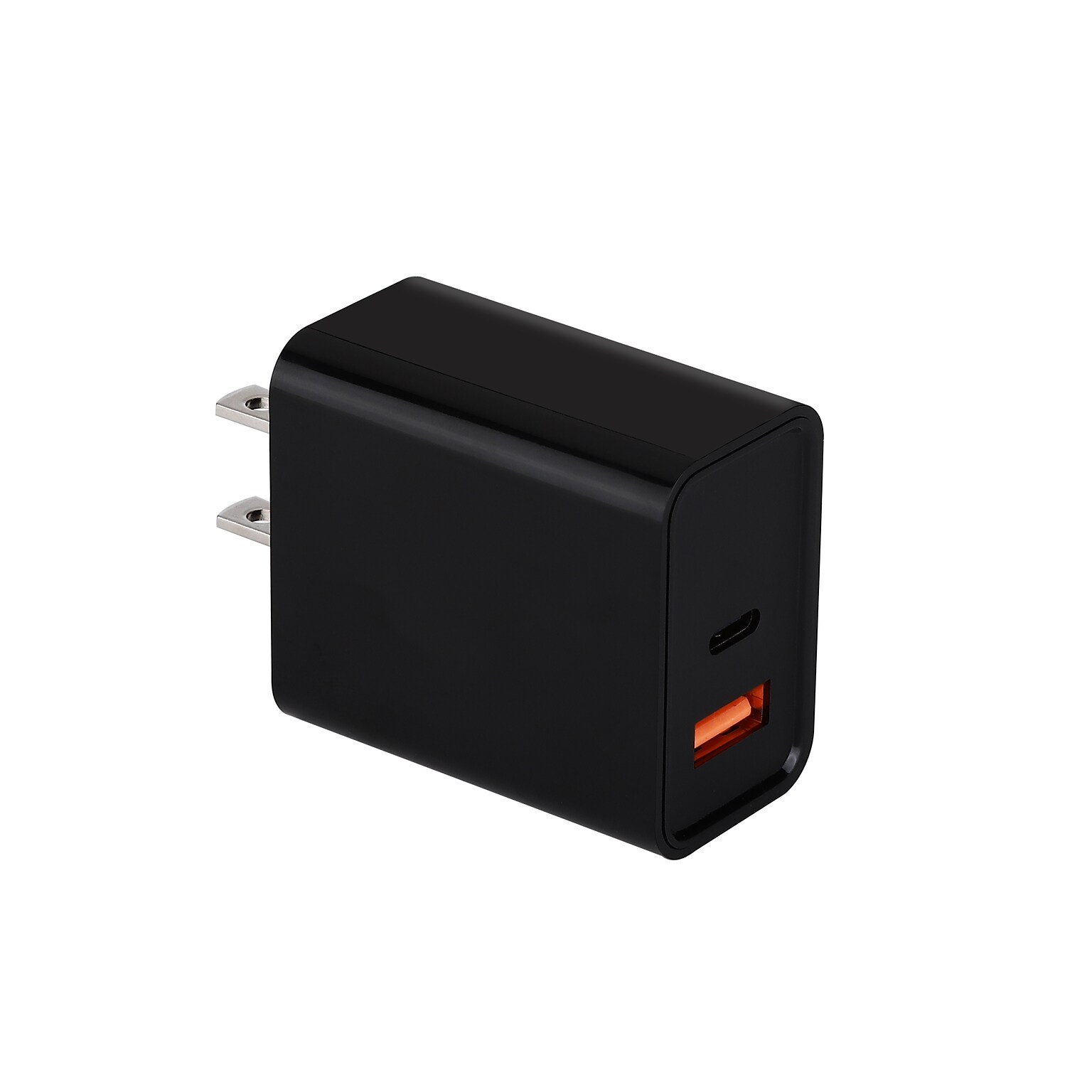 LAX Tech Mod PD 20W 2-Port USB-C Wall Charger, Black (TMWUCBK)