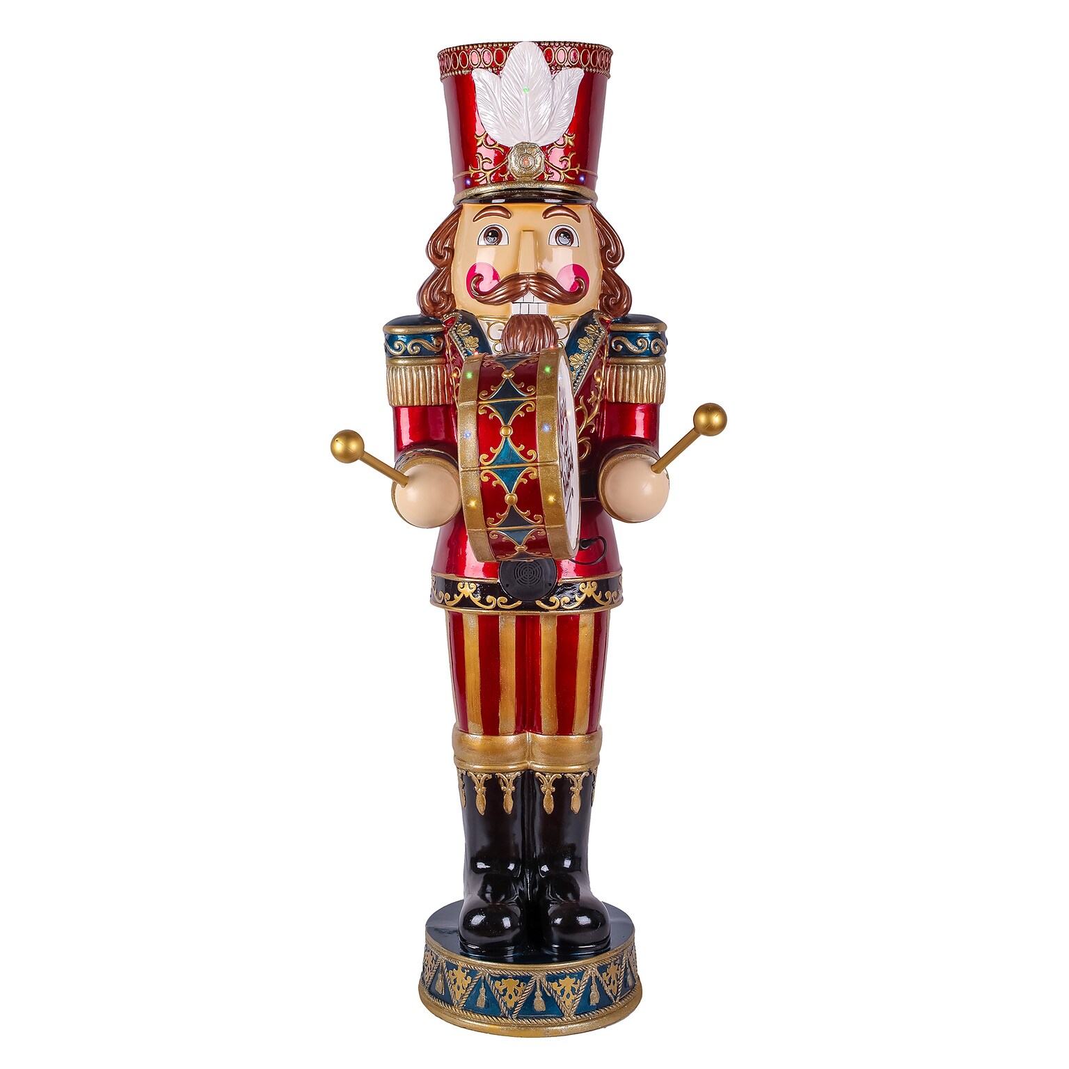 National Tree Company 58 Animated Nutcracker with Multicolor Lights and Music (BG-20587A)