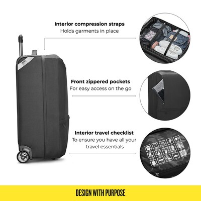 Solo New York Re:treat 26" Suitcase, 2-Wheeled, Black (UBN918-4)