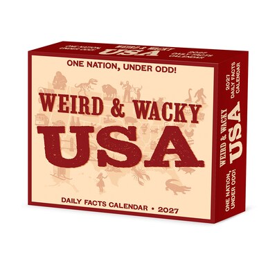 2027 Willow Creek Weird & Wacky USA  5.4 x 6.2 Day-to-Day Calendar (65075)