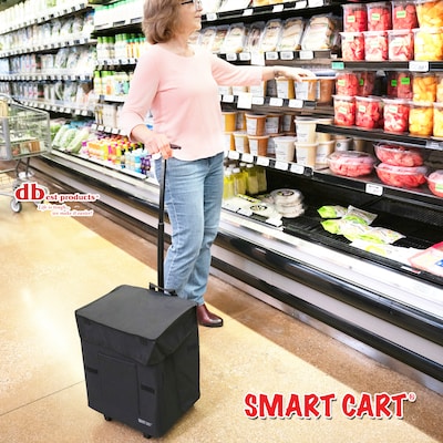Dbest Smart Cart Rolling Multipurpose Collapsible Basket, Blackout (01-769MB)