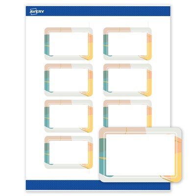 Avery Rectangle Laser/Inkjet Multipurpose Labels, 2 x 3, White, 80/Pack (19479371105)