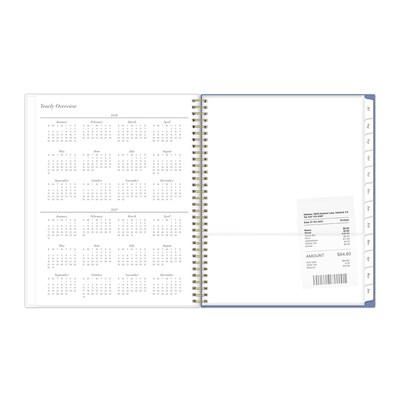 2026-2027 Blue Sky Elenora 8" x 11" Academic Year Weekly & Monthly Planner, Plastic Cover (157564)
