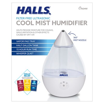 HALLS Droplet Cool Mist Humidifier (EE5302CWH)