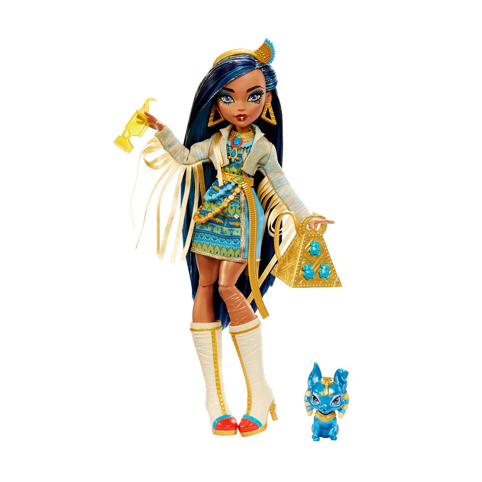 Mattel Monster High Cleo de Nile Doll, 4/Pack (HHK54)