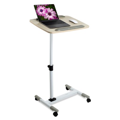 Mount-It! Rolling Height Adjustable Bedside Cart with Lockable Wheels (MI-7946)