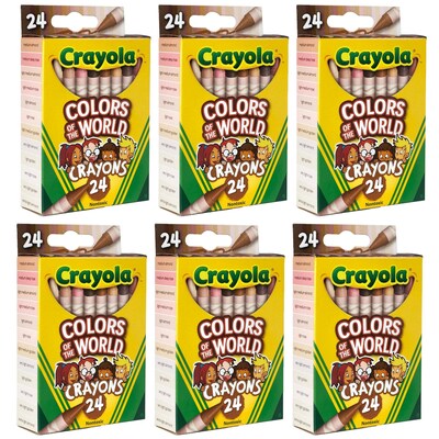 Crayola Colors of The World Bulk Crayon Set, 144/Box (52-0115)
