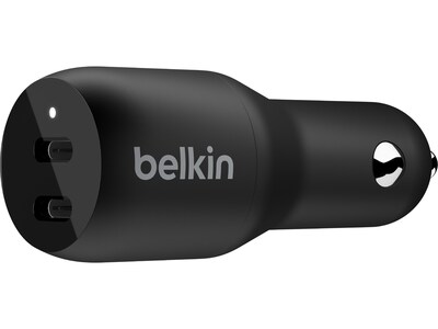Belkin BoostCharge USB-C Car Charger, Black (CCB002BTBK)