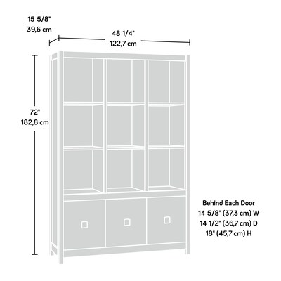 Sauder Cannery Bridge 72"H Bookcase, Sindoori Mango (424192)