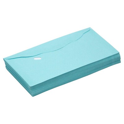 LUX Moistenable Glue Envelope 3 1/8" x 6 1/4", Pastel Blue, 50/Pack (WS-7614-50)