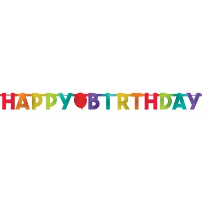 Party City Birthday Balloons Banners, 4/Pack (AM122494-NS)