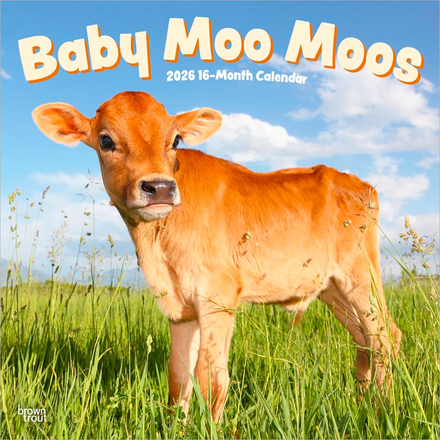 2026 BrownTrout Baby Moo Moos 12 x 12 Monthly Wall Calendar (9798330702282)