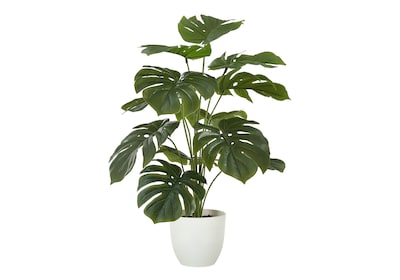 Monarch Specialties Inc. 24 Artificial Monstera Plant in Pot (I 9551)
