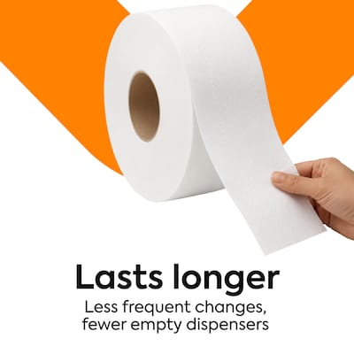 Coastwide Professional Recycled Jumbo Toilet Paper, 2-ply, White, 1000 ft./Roll, 6 Rolls/Case