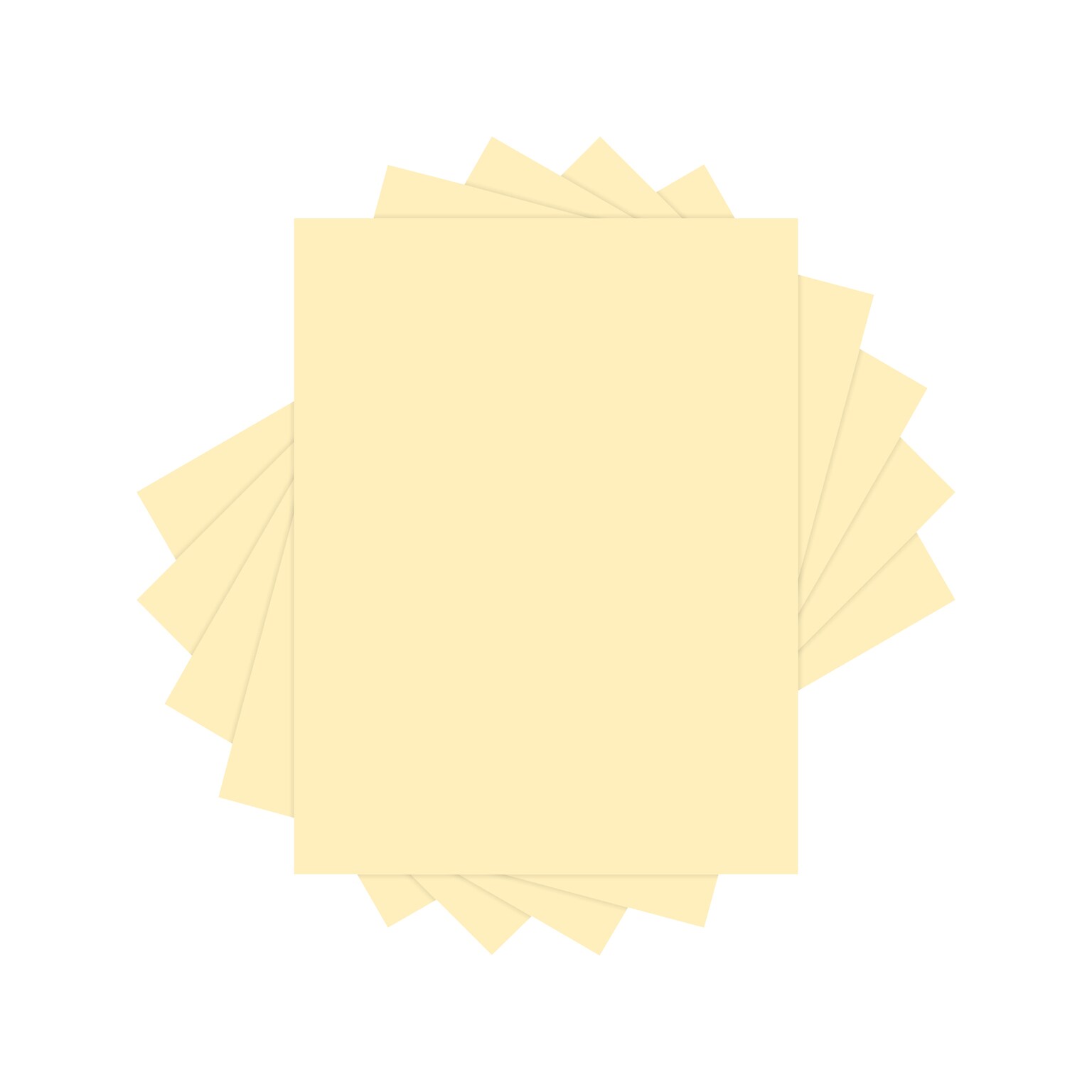 Lettermark Colors 30% Recycled Colored Paper, 20 lbs., 8.5 x 11, Cream, 500 Sheets/Ream (94296)