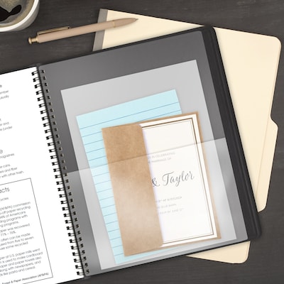 2026-2027 AT-A-GLANCE 9" x 11" Academic Monthly Planner, Faux Leather Cover, Black (70-074-05-27)