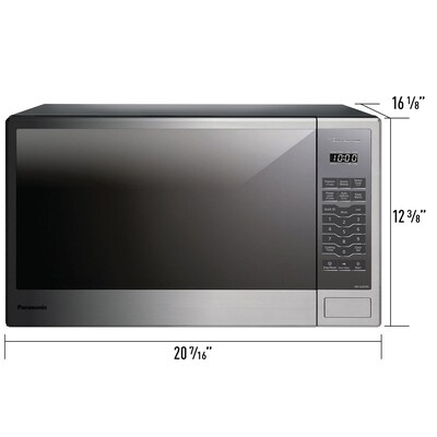 Panasonic 1.3 Cu. Ft. Countertop Microwave, Stainless Steel (NN-SU676S)