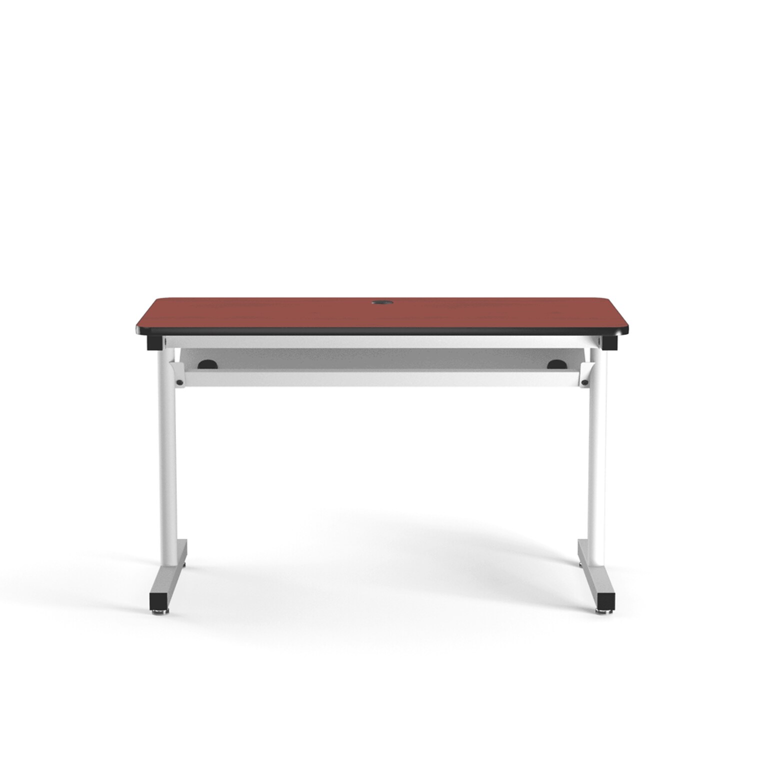 VersaDesk 48W Basic Computer Table, Cherry/White (BCT4824-WC)