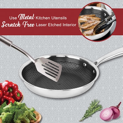 Brentwood 8" Frying Pan, Stainless Steel (B-FH20)