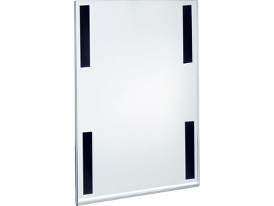 Azar Sign Holder, 11 x 17, Vertical, Wall Mounted, Clear Acrylic, 2/Pack (129932-2PK)