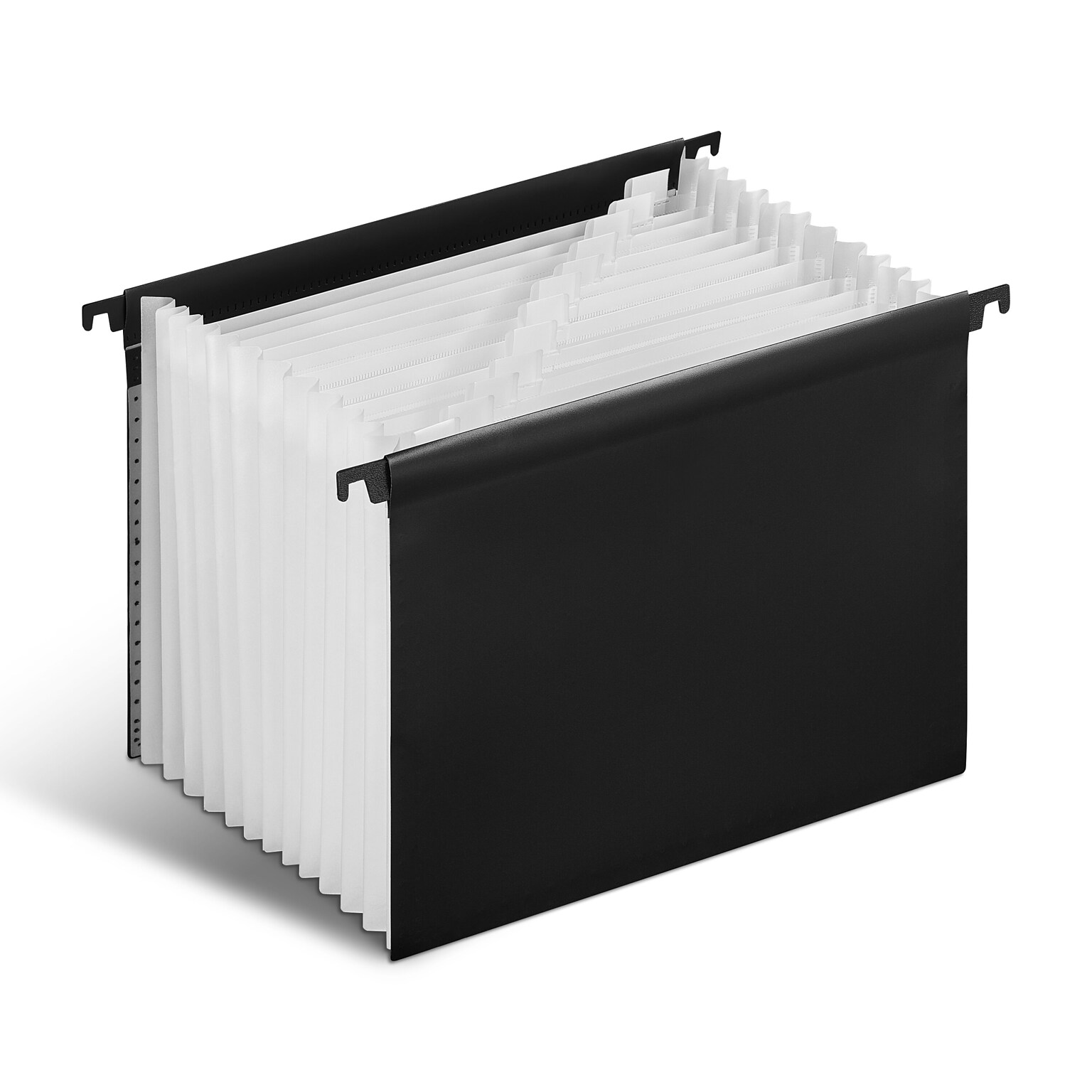 Staples Moisture Resistant Hanging File Folder, 15.35 Expansion, Letter Size, Black (TR51813)