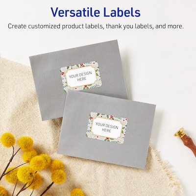 Avery Rectangle Multipurpose Labels, 2" x 3", White, 80/Pack (19479370459)