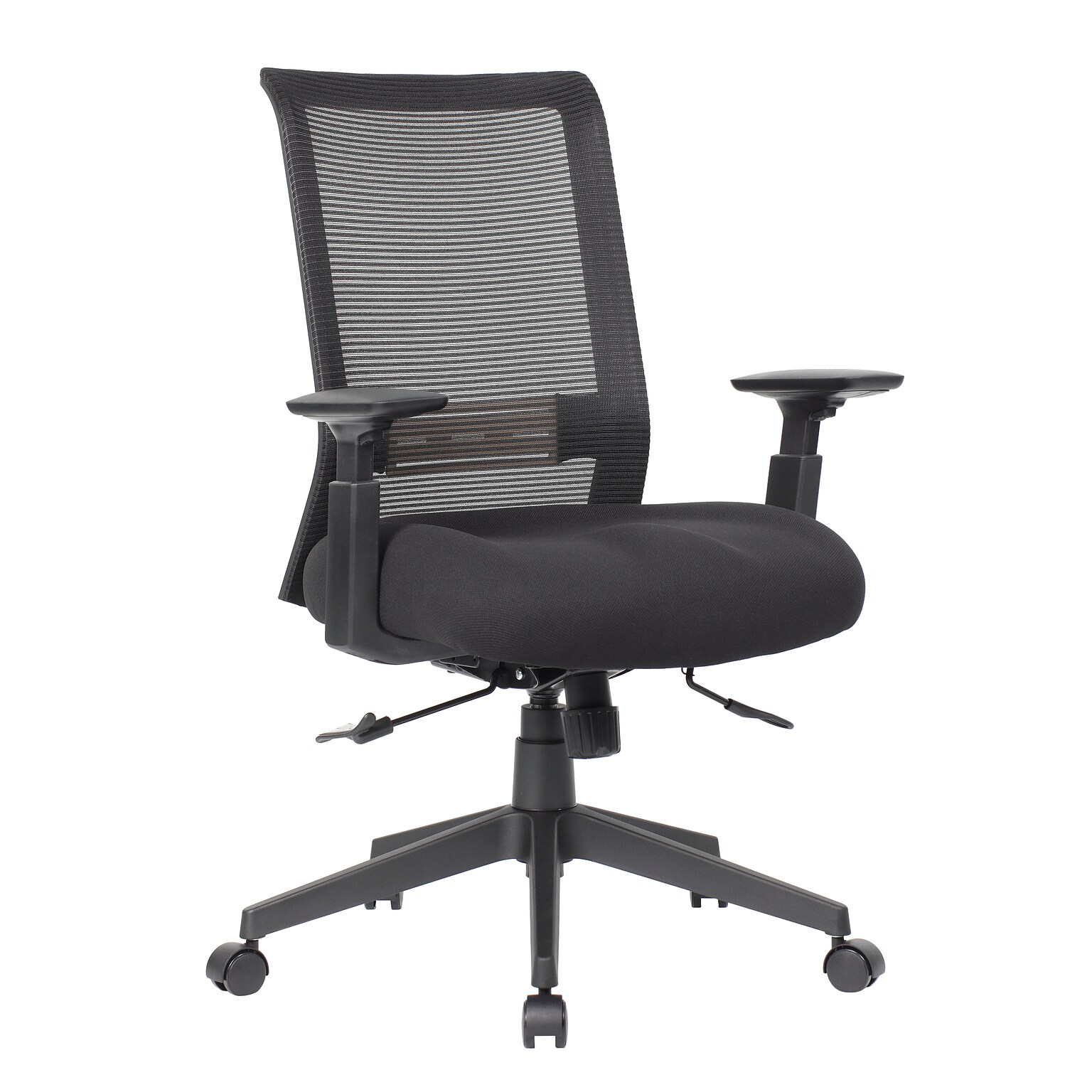 Boss Office Products Ergonomic Mesh Swivel Task Chair, Black (B6568-BK)