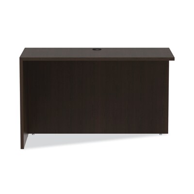 Alera Valencia Series Reversible Return/bridge Shell, 47 1/4w X 23 5/8d, Espresso