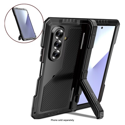 SaharaCase Raider Series Phone Case for Samsung Galaxy Z Fold7, Shock Absorbing, Scorpion Black (CP00883)