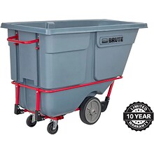 Rubbermaid Brute Heavy-Duty Tilt Truck, 1 Cu. Yd., Gray (2192467)