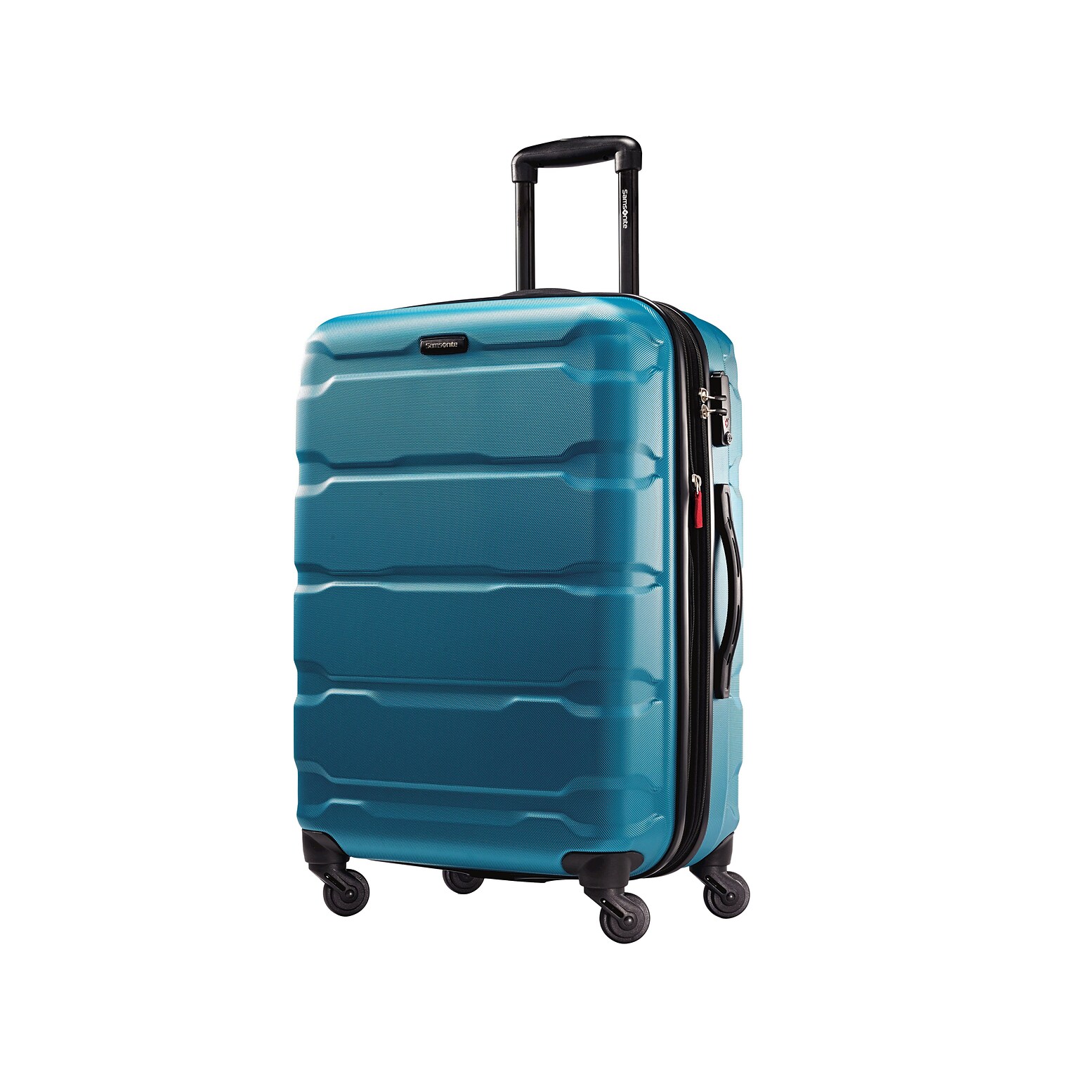 Samsonite Omni PC Polycarbonate 4-Wheel Spinner Luggage, Caribbean Blue (68309-2479)