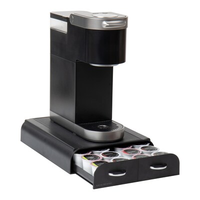 Mind Reader 2-Drawer Single Serve Coffee Pod Drawer Keurig Mini Compatible, 24 Pod Capacity, Black (TRY2DR-BLK)