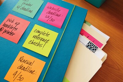 Post-it Notes, 3" x 3", Poptimistic Collection, 100 Sheet/Pad, 14 Pads/Pack (65414AN)