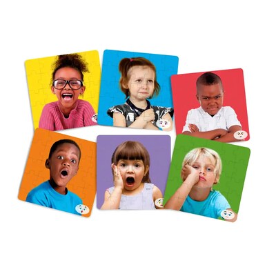 MINILAND 25-Piece Emotions Puzzles, 6/Set (MLE35270)