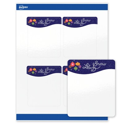 Avery Rectangle Multipurpose Labels, 4 x 3-1/3, White, 40/Pack (19479370435)