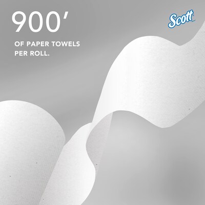 Scott Pro Hardwound Paper Towels, 1-ply, 900 ft./Roll, 6 Rolls/Carton (43959)