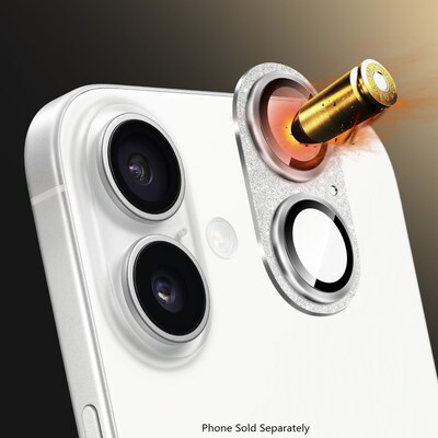 SaharaCase Ultra-Strong Camera Lens Protector for Apple iPhone 16 and 16 Plus, Glisten, 2/Pack (ZD00