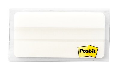 Post-it® Durable Tabs, 3 Wide, Solid, White, 50 Tabs/Pack (686F-50WH3IN)