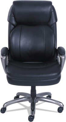 Serta SertaPedic Ergonomic Bonded Leather Executive Chair, Black (SRJ48965)
