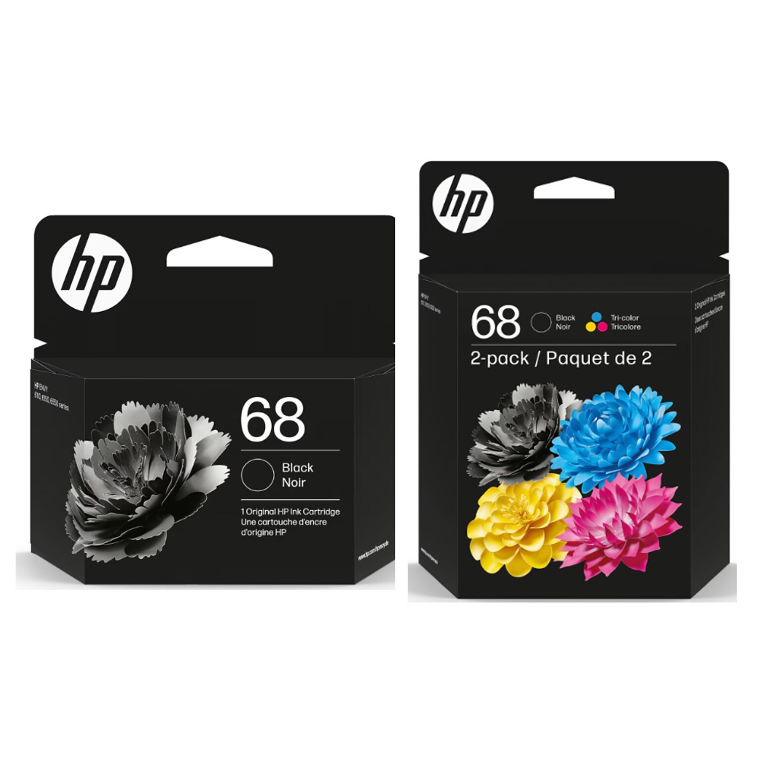 HP 68 Black/Cyan/Magenta/Yellow Standard Yield Ink Cartridges 3 Pack