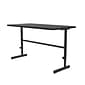 Correll 30"W Rectangular Adjstable Standing Desk, Black Granite (CST3060TF-07)