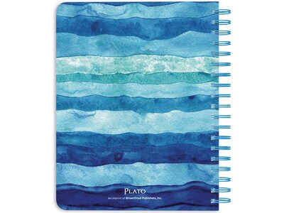 2024-2025 Plato Seaside Currents 6" x 7.75" Academic & Calendar Weekly Planner, Paperboard Cover, Multicolor (9781975480424)