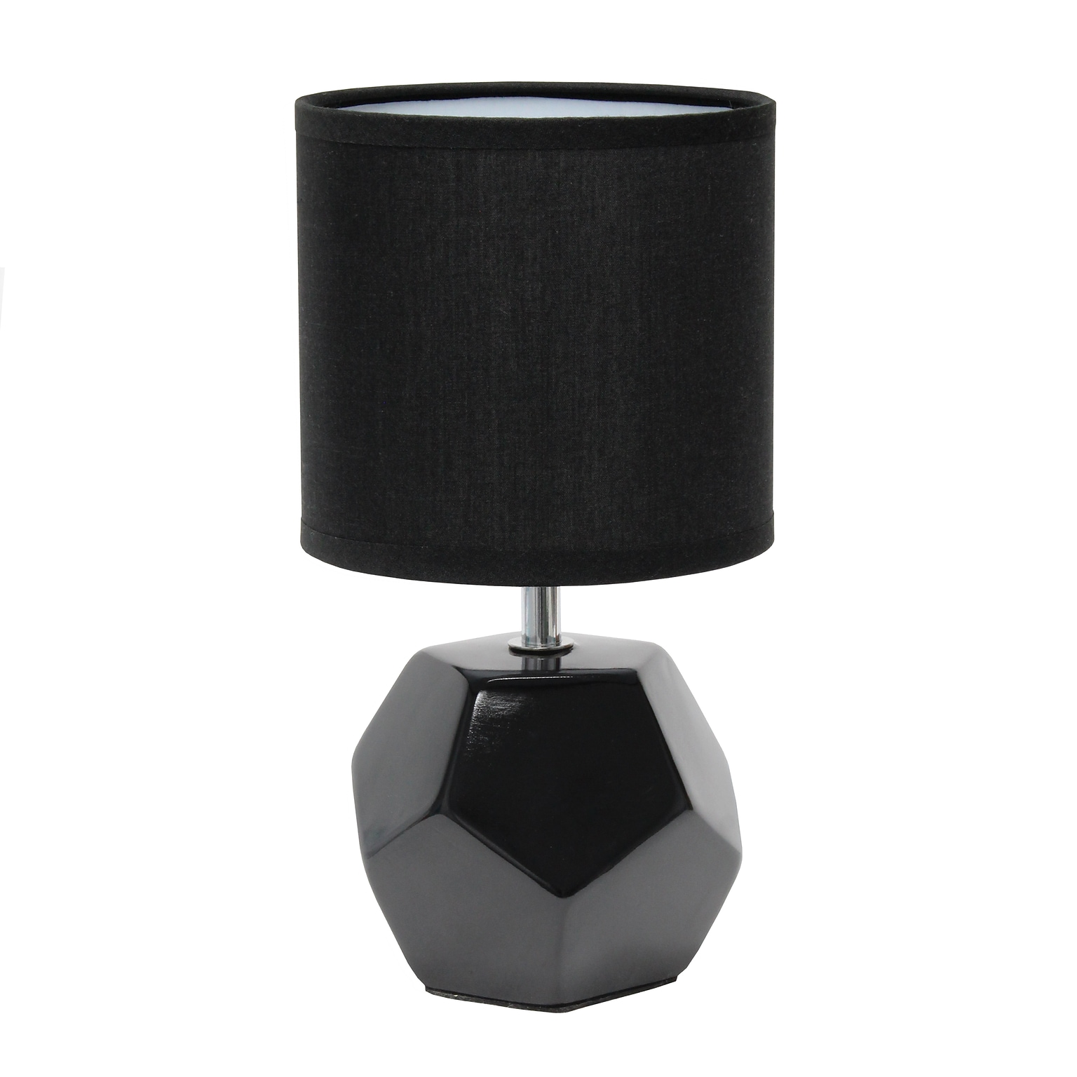 Simple Designs 10.24 LED Table Lamp, Black (LT2065-BLK)