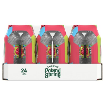 Poland Spring Raspberry Lime Flavored Sparkling Water, 16.9 oz., 24/Carton (12349573/122058)
