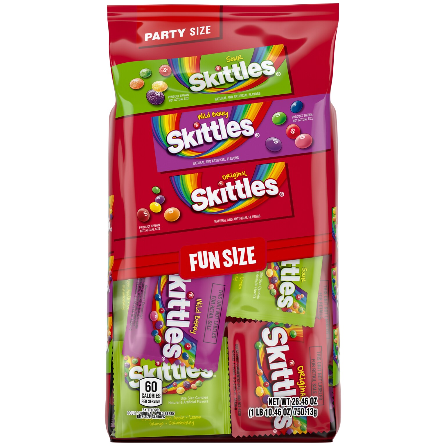 Skittles Halloween Party Size Fruity Chewy Candy Variety Pack, 26.46 oz. (MMM29711)