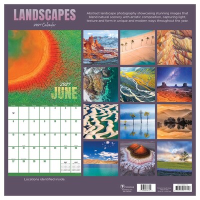 2027 TF Publishing Landscapes 12" x 12" Monthly Wall Calendar (27-1015)