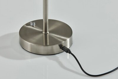 Adesso Tommy LED Table Lamp, Brushed Steel (2600-22)