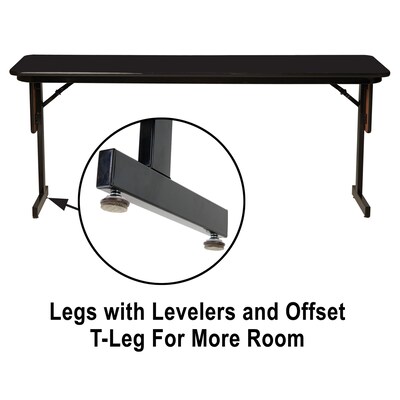 Correll Training Room Table, 72"x24", Medium Oak (SPA2472TF-06)