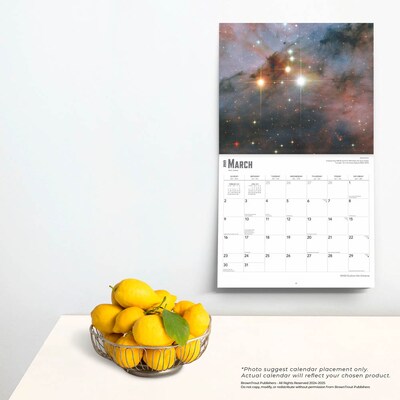 2025 BrownTrout NASA Explore the Universe 7" x 12" Monthly Deluxe Wall Calendar (9781975473105)